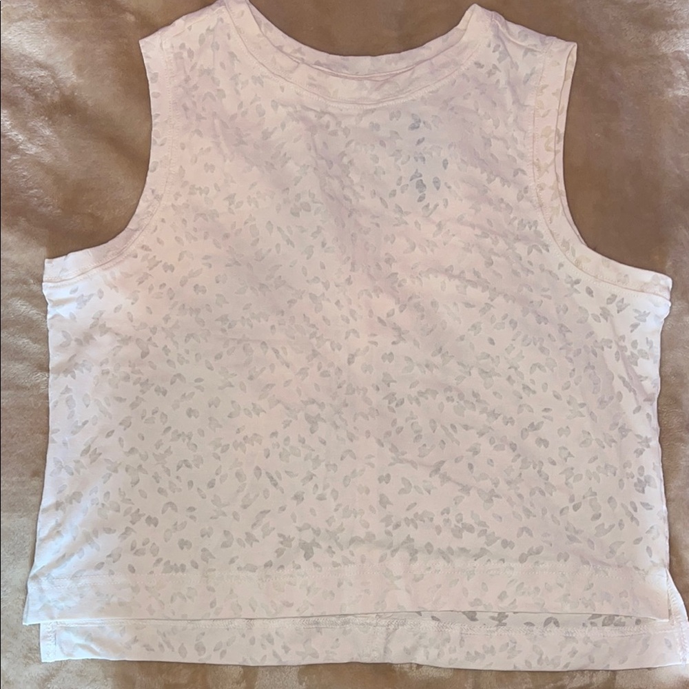 All in Motion White Sleeveless Muscle Tee